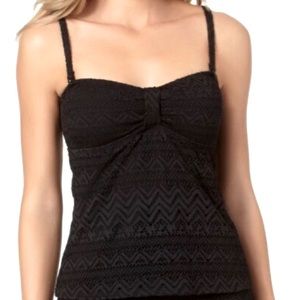 Catalina Black Lace Tankini Swimwear set M(8-10)